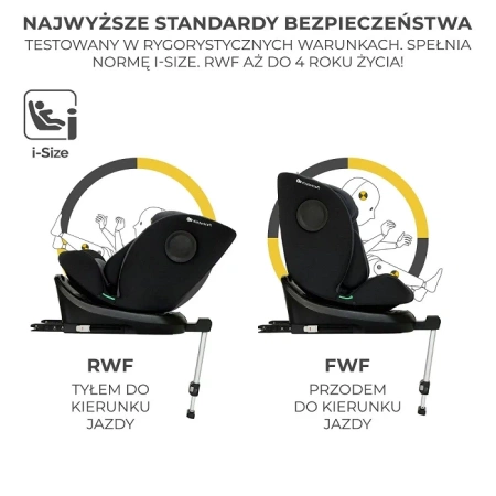 Kinderkraft I-360 i-Size 40-150 cm Black fotelik samochodowy 923298