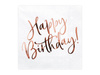 Serwetki Happy Birthday 33x33cm 20szt białe 130241