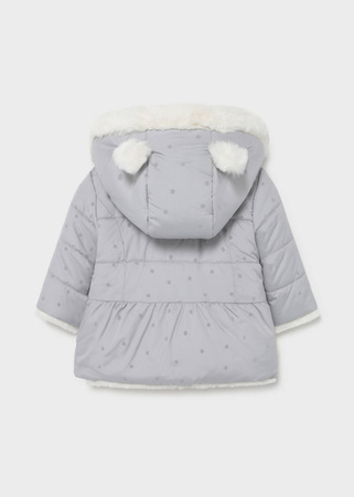 Mayoral Kurtka dwustronna z futerkiem rozm. 4-6m 70 kolor 20 gris