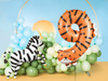 Balon foliowy cyfra 9 Tygrys 64x87cm mix 019447