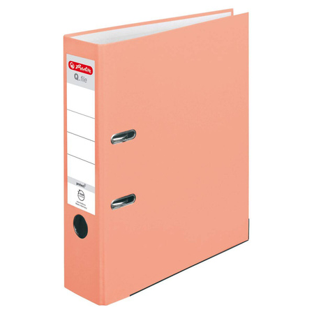 Segregator A4 8cm protect salmon łososiowy Q.FILE 589206