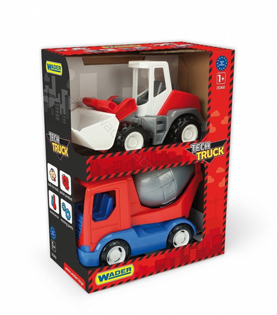 Auta - tech truck set 2szt w kartonie 35370