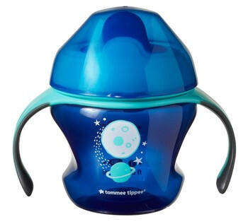 Tommee tippee kubek pierwszy z uchwytami niebieski 150ml 4m+
