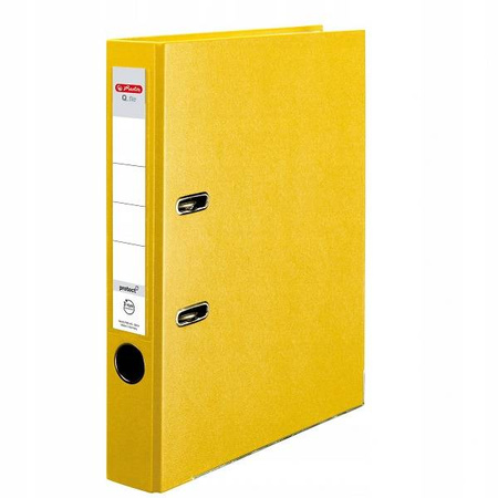 Segregator A4 5cm PP żółty Q.FILE