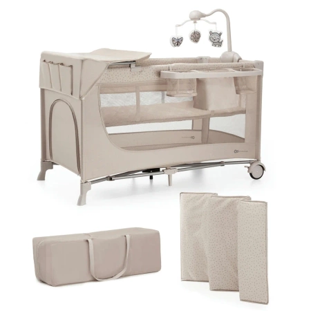 Kinderkraft JOY 2 z akcesoriami Beige Łożeczko turystyczne 925162