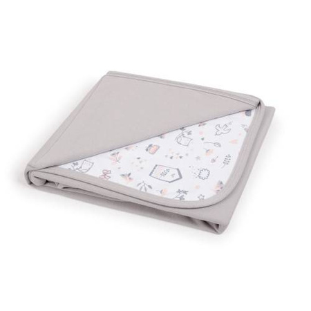 Kocyk dziecięcy  (90x100) Light grey + Bird World 332703