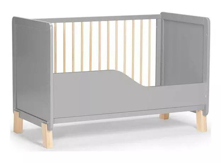 Kinderkraft łóżeczko drewniane nico grey 914463