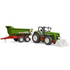 Bruder 03452 Roadmax Traktor z ładowaczem czołowym i przyczepa kiprowana 034528