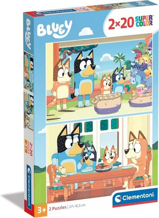 Clementoni Puzzle 2x20el Super Kolor Bluey 248070