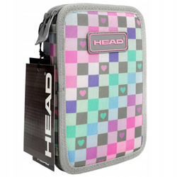 Piórnik podwójny bez wyposażenia Head Checkered Hearts AC2 224893