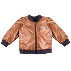 Kurtka bomberka chłopięca LAZY DAYS brązowa 080