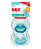 Nuk Smoczek uspokajający silikonowy 0-6 m-cy Signature Night 2szt /box 382300