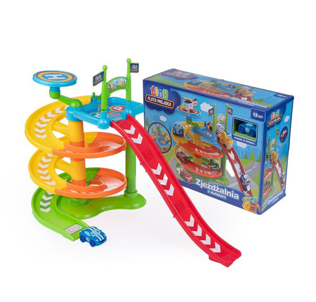 Flota Miejska Tiny Zjeżdzalnia z autkiem 731316