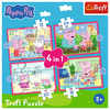 Puzzle Trefl 4w1 Peppa uwielbia przygody 346725