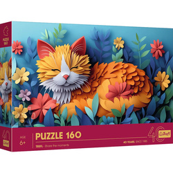 Puzzle Trefl 160 40-lecie Trefl Paper Art Kotek 400496