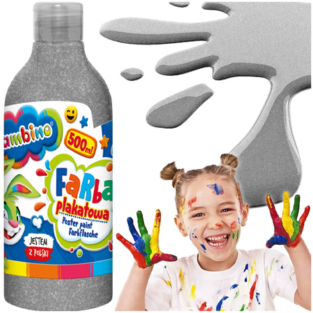FARBY W BUTELCE BAMBINO 500 ml srebrna 628719
