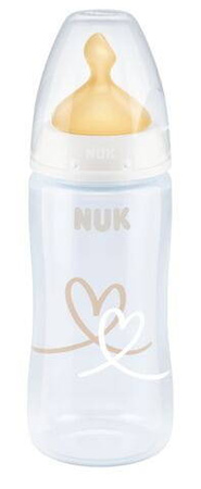 Nuk butelka 300ml z wskaźnikiem temp. Smoczek lateks 0-6m-cy 360094