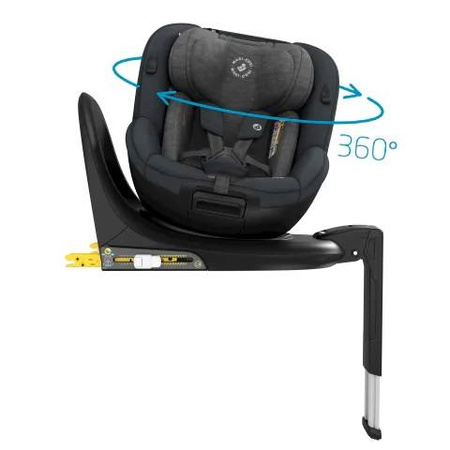 Maxi cosi mica authentic black fotelik samochodowy obrotowy 360