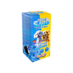 Tuban Piasek Fluffy zestaw niebieski żółty 2x70g