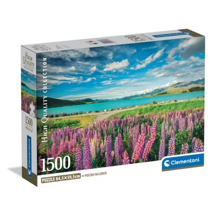 Clementoni Puzzle 1500 HQ Lupins at Lake Tekapo 317288