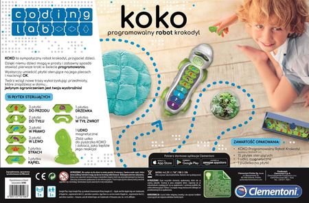 Clementoni koko programowalny robot krokodyl 501083