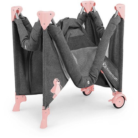 Kinderkraft łóżeczko turystyczne joy pink