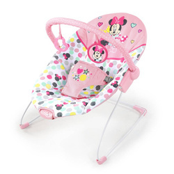 DISNEY BABY Leżaczek z wibracją Myszka Minnie Spotty Dotty 0m+ do 9kg 122291
