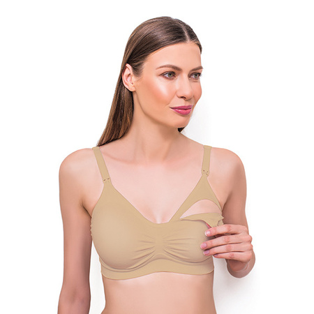 Babyono Biustonosz do karmienia C-75-80 neutralny 401385