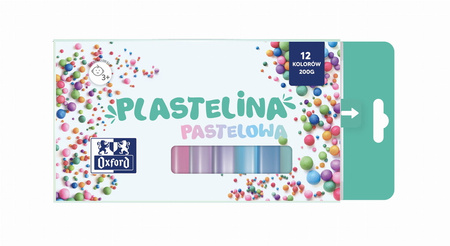Plastelina 12kol 200g Oxford 240366