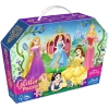 Puzzle Trefl 70 glitter w kuferku Wesołe Księżniczki 530179
