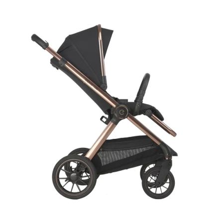 Espiro Code 10 clever black Wózek 2w1 z gondolą składaną na płasko a spacerówka automatycznie