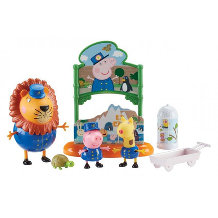 Peppa-zestaw zoo (3 fig. + akces)