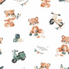 Duży Bamusowy Rogal Retro Fox z minky smoked pearl rozmiar 50x65 cm 419153