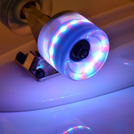 Deskorolka fiszka meteor plastikowa z kółkami led transp.