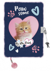Pamiętnik Z Kłódką Włochacz A5 96k My Little Friend Ginger Kitty 650840