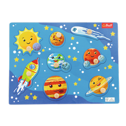 Trefl Zabawka drewniana Puzzle medium Cosmos 616323