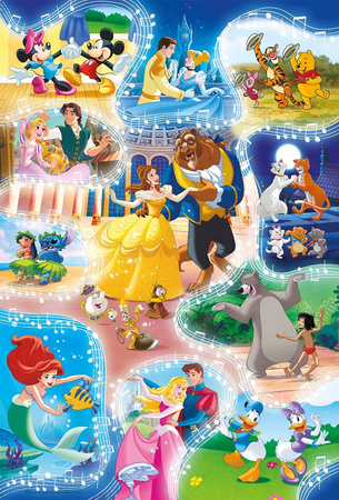 Clementoni puzzle 24 maxi super kolor dance time 