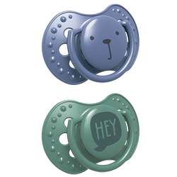 Lovi smoczek silikonowy dynamiczny 6-18m 2szt hey boy 228877