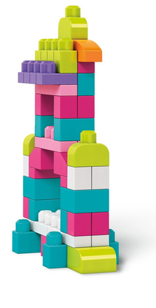 Mega bloks cyp72 dch63 klocki 80el.torba niebieska