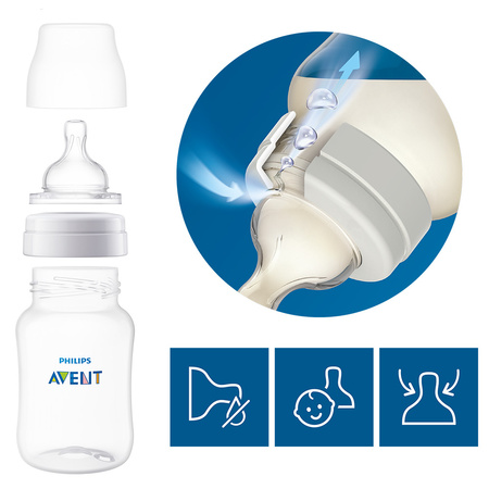 Philips AVENT Smoczek antykolkowy do butelki 1m+ 2-pak SCY762/02 996811