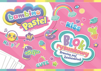 Blok rysunkowy A4 20k BAMBINO PASTEL 646300