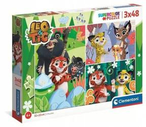 Clementoni Puzzle 3x48 elementów Leo & Tig