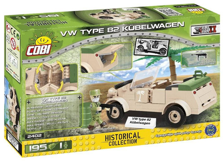 Cobi 2402 Historical Collection VW typ 82 Kubelwagen 195kl.