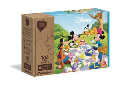 Clementoni puzzle 104 disney mickey mouse piknik