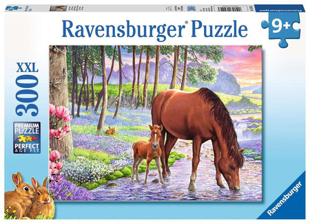 Puzzle ravensburger konie o zachodzie słońca 300 el 132423