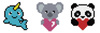Diamond Dotz Love you chums 3pak naklejki 927555