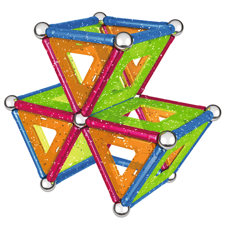 Geomag Glitter Panels Klocki magnetczne 68el 005339