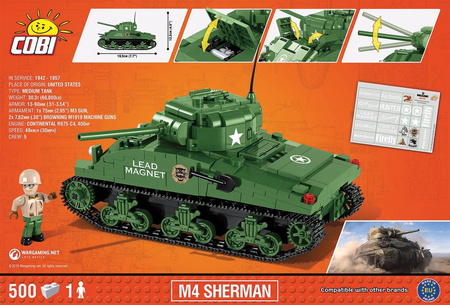 Cobi 3007a m4 sherman 500 kl.