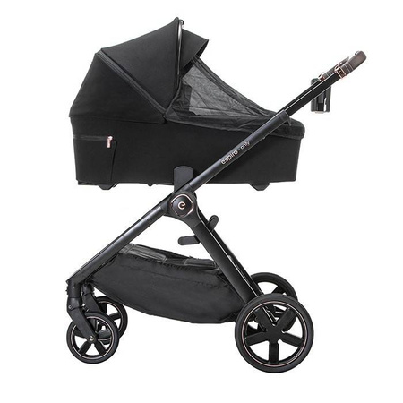 Espiro Only 2023 , 210 stylish black gel wózek dziecięcy 205668