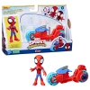 Marvel F6777/F7459 Spidey i przyjaciele Spidey na motorze figurka 181581